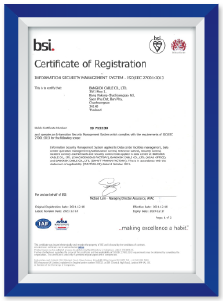 ISO/IEC 27001-2013 Thailand cable Manufacturer